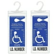 thumbnail image 1 of Disability Sign Holder, Disabled Parking Tag Cover, PVC Car Hanging Bag for Disability Card Protection, Durable Hook for Rearview Mirror, 1 of 5