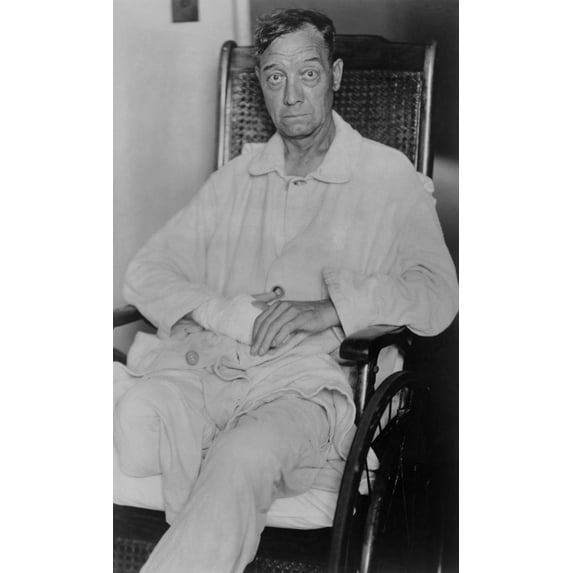Disabled American World War 1 Veteran In A Wheelchair History (18 x 24)