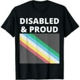 thumbnail image 1 of Disabled & Proud With The Disability Pride Flag T-Shirt, 1 of 7