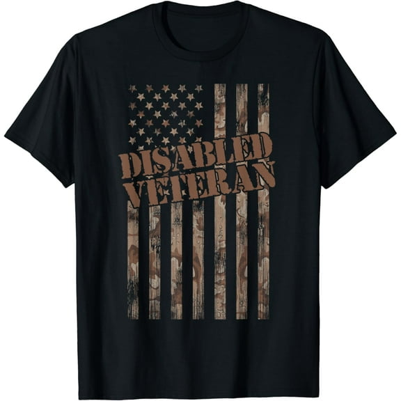 Disabled Veteran Lives Matter American Flag US Veterans Day T-Shirt