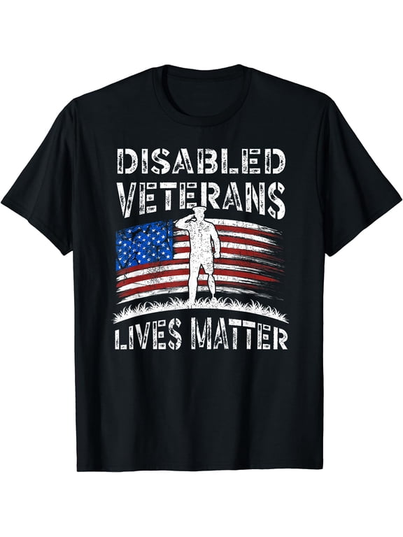 Disabled Veterans Combat American Soldier Lives Matter T-Shirt