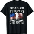 thumbnail image 1 of Disabled Veterans Combat American Soldier Lives Matter T-Shirt, 1 of 4