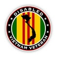 Disabled Vietnam Veteran Sticker Decal Self Adhesive Vinyl