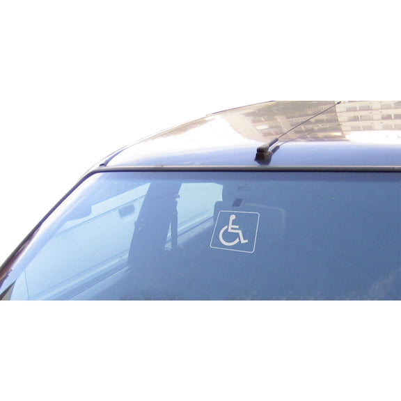 Disabled Wheelchair Symbol Compliant Handicap Access Sign Pack of 10,Blue Window Sticker Decal 3''/4''