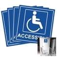 thumbnail image 1 of Disabled Wheelchair Symbol Labels Handicap Signs 6inch Disabled Wheelchair Accessible Symbol Labels 10pcs, 1 of 8