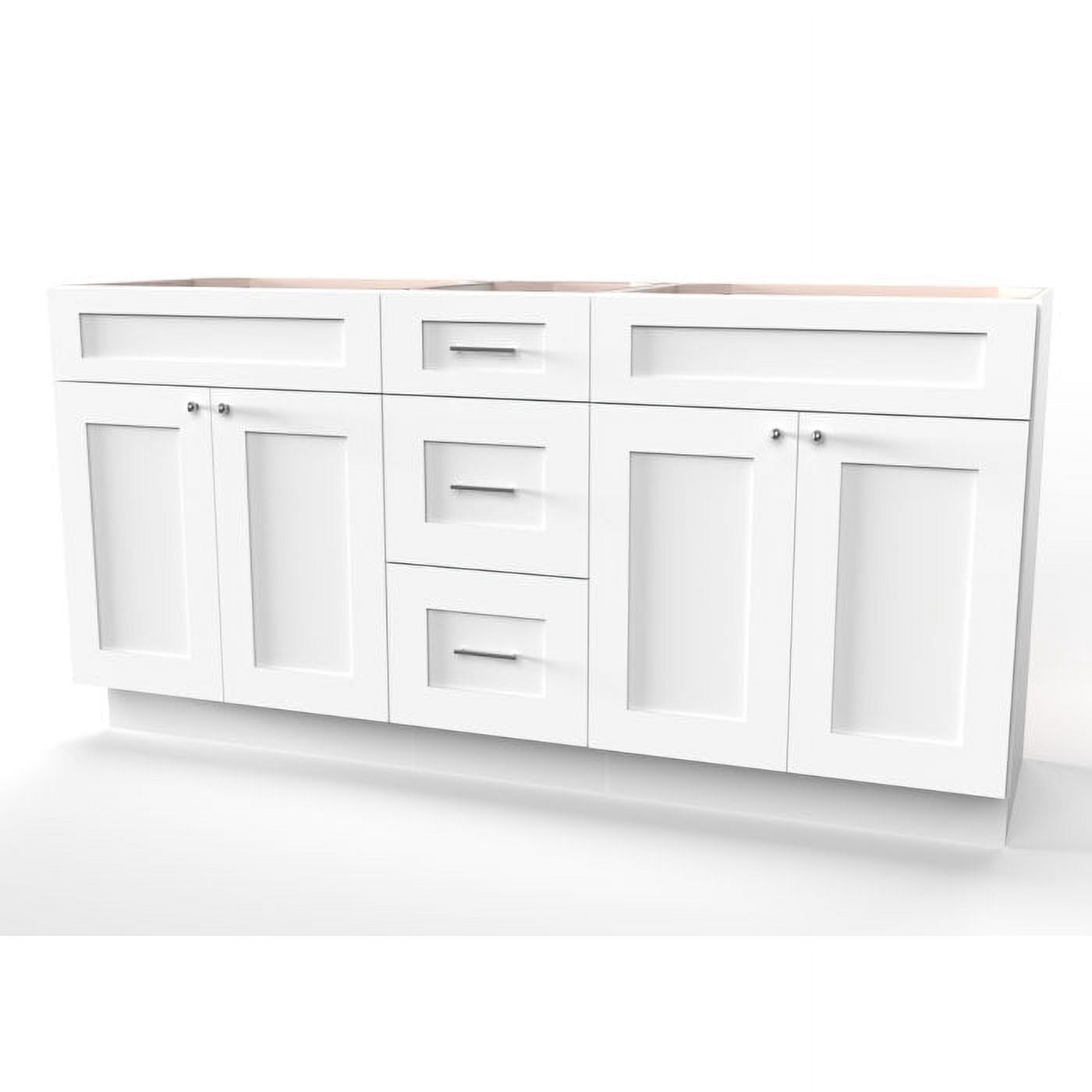Disar 63'' Double Bathroom Vanity With Drawer Base Only - Walmart.com