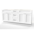 thumbnail image 1 of Disar 75'' Double Bathroom Vanity With Drawer Base Only, 1 of 6