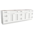 thumbnail image 1 of Disar 96" Double Bathroom Vanity Base Only in White, 1 of 10