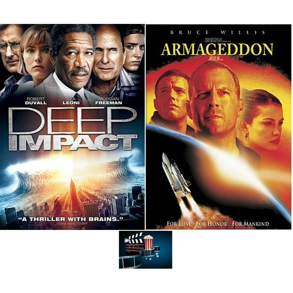 Disaster Double Feature ARMAGEDDON & DEEP IMPACT 2 DVD Set Includes Movie Take Art Card