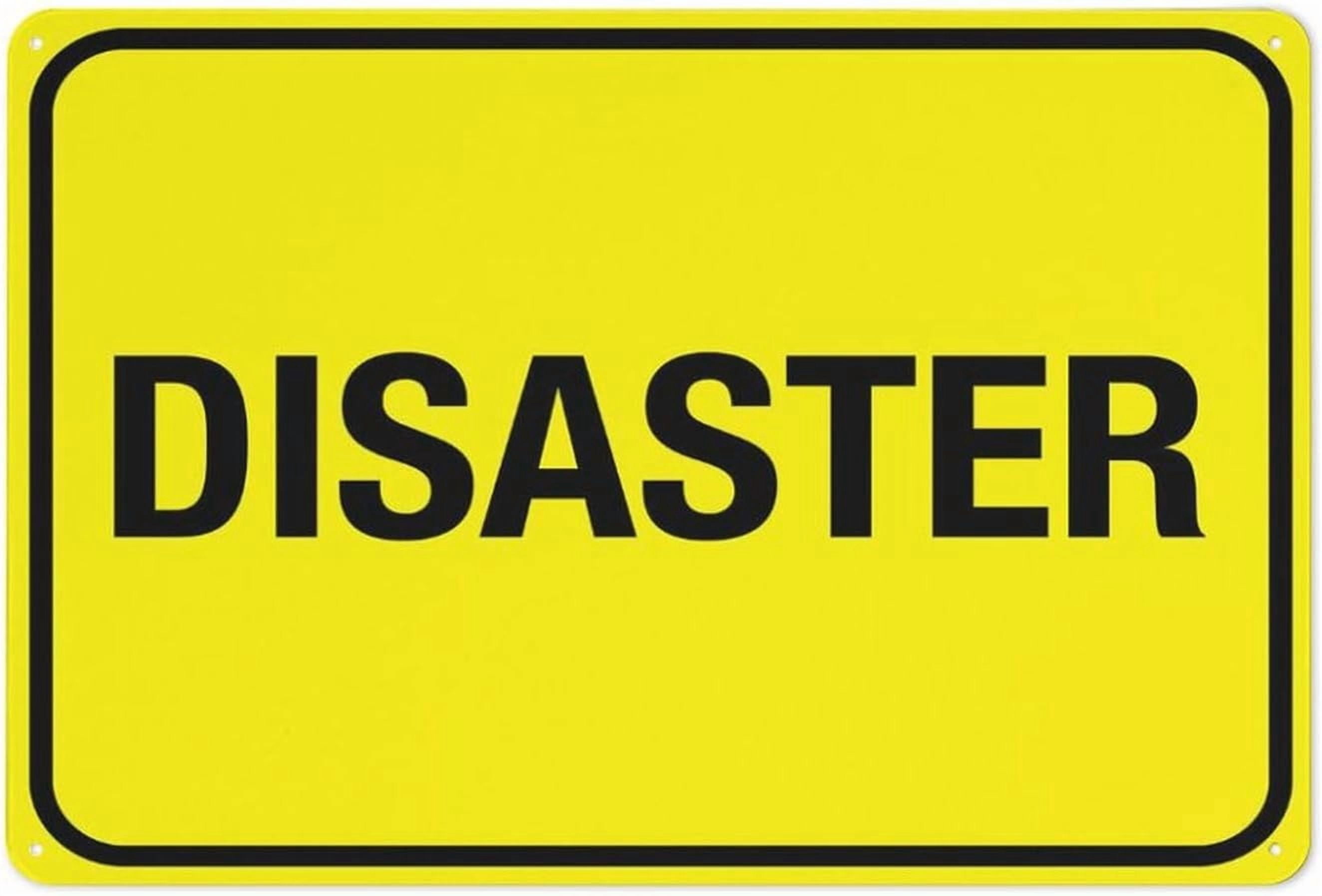 Disaster Reflective Aluminum Sign - 8