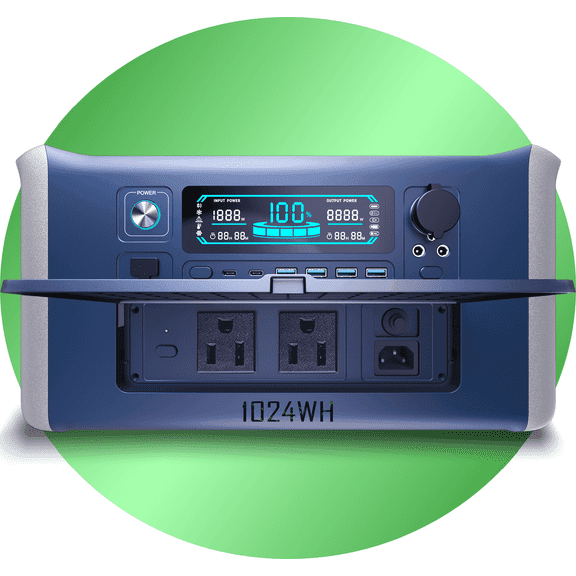 Disaster Relief Aid: 1000W/1500W/2000W Rapid Deployment Emergency Power Unit with 1000Wh for Field Hospitals and Shelters