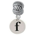 thumbnail image 1 of Disc 1/2'' Initial - f - Large Rope with Cross Beads Charm Bead, 1 of 1