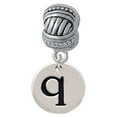 thumbnail image 1 of Disc 1/2'' Initial - q - Large Rope with Cross Beads Charm Bead, 1 of 1