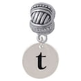 thumbnail image 1 of Disc 1/2'' Initial - t - Large Rope with Cross Beads Charm Bead, 1 of 1
