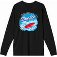 thumbnail image 1 of Disc Ace Frisbee Disc Adult Black Crew Neck Long Sleeve Tee-XS, 1 of 3
