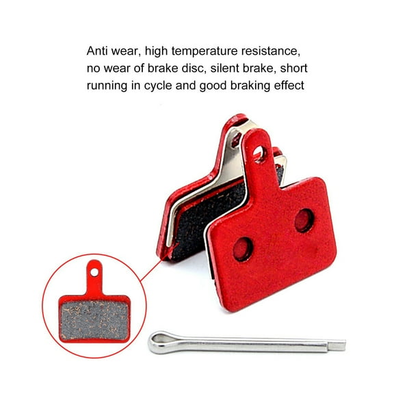 Disc Bike Brake Pad, Noise Reduction Good Heat Dissipation Compatible Bicycle Mountain Hydraulic Disc Cycling Brake Pad for Bicycle