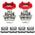 thumbnail image 1 of Disc Brake Calipers Pads Kit 12PCS ECCPP Front Rear 19-2984 19-2985 19B2726 19B2727 ATD606C D606-7487 Compatible For 2003-2009 For Toyota For 4Runner | 2007-2014 For Toyota For FJ Cruiser, 1 of 5
