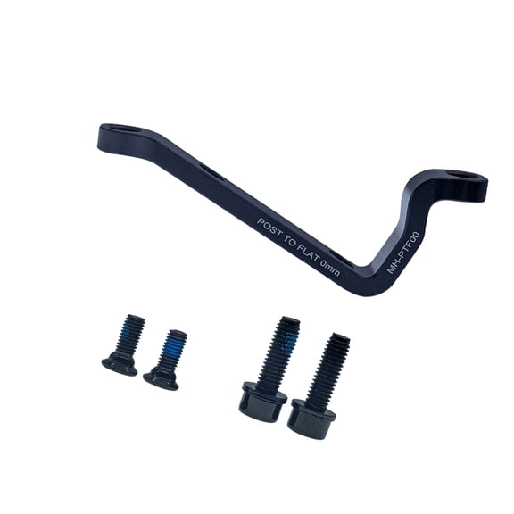 Disc Brake Converter: Post to Flat Mount Adapter with Bolts for Smooth Cycling