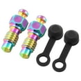 thumbnail image 1 of Disc Brake Exhaust Bolts Motorcycle Brake Caliper Bleed Screw With Dust Caps Bleeding Bleed Nipple Screw Enduring, 1 of 16
