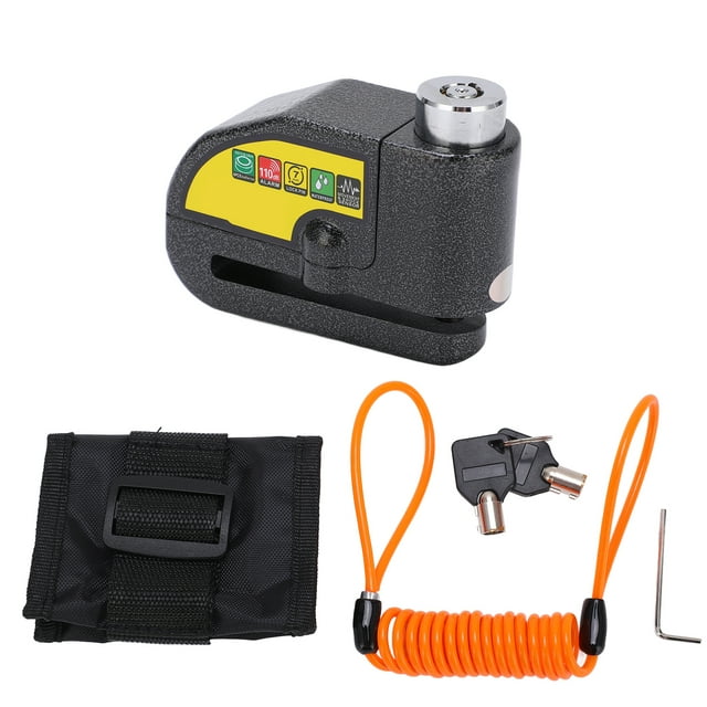Disc Brake Lock Security Alarm Waterproof Steel Anti Theft Tool for
