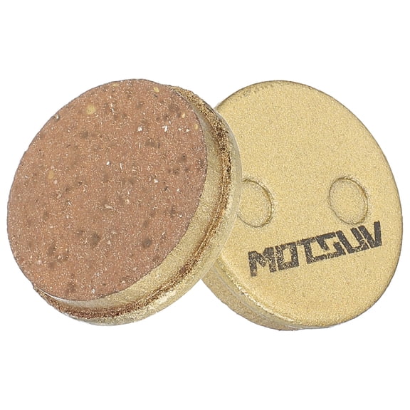 Disc Brake Pad 0.84" x 0.84" Semi-Metallic Resin Bike Brake Pads with Spring for BB7 M355 M446 M640 Mountain Road Bikes, Gold