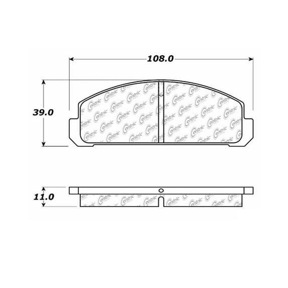 Disc Brake Pad-C-TEK Metallic Brake Pads-Preferred Rear fits 76-78 Mazda Cosmo