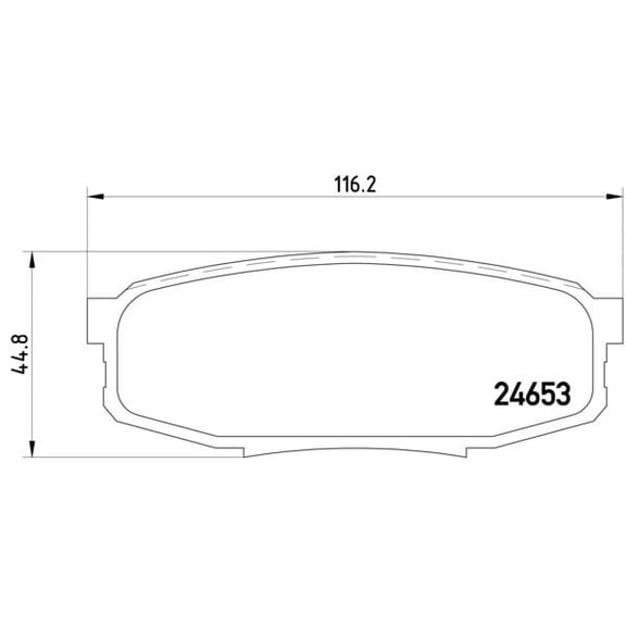 Disc Brake Pad Fits select: 2007-2009 TOYOTA TUNDRA, 2010 TOYOTA TUNDRA CREWMAX SR5