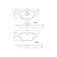 thumbnail image 1 of Disc Brake Pad Set-Base Rear Brembo P06011N, 1 of 4