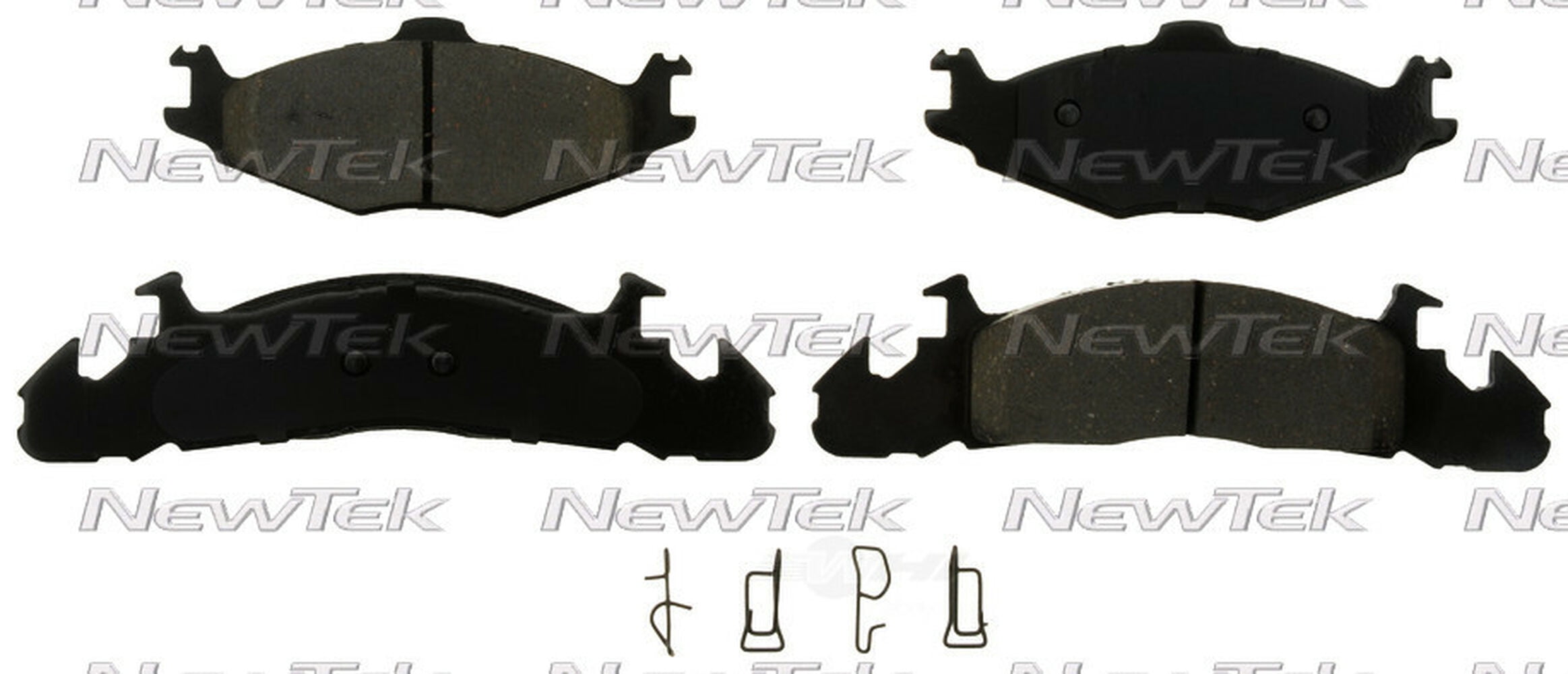NewTek Automotive Shimmed Velocity Plus Semi-Metallic Disc Brake Pad Set for 1984-1990 DODGE CARAVAN, 1988-1990 DODGE GRAND CARAVAN