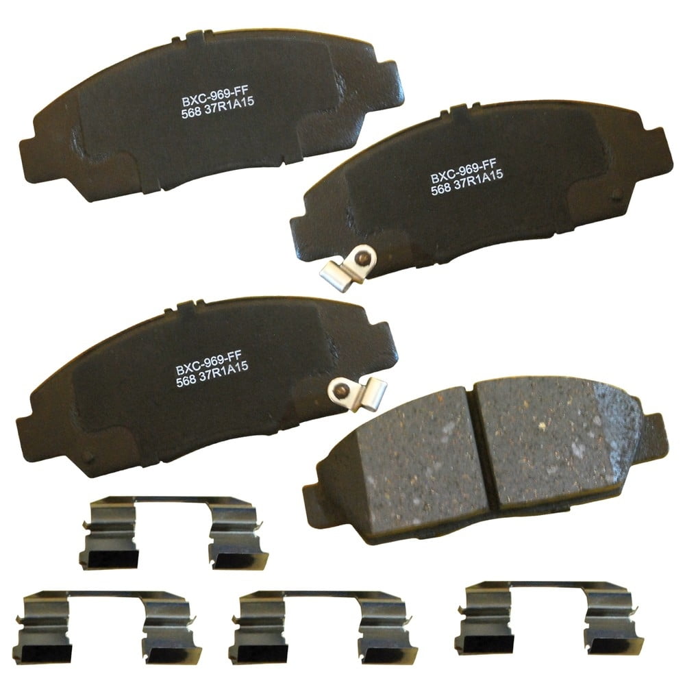 Disc Brake Pad Set Fits select: 1992 HONDA PRELUDE, 1993-1996 HONDA PRELUDE SI/SR