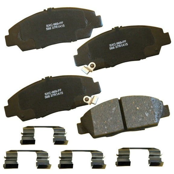 Disc Brake Pad Set Fits select: 1992 HONDA PRELUDE, 1993-1996 HONDA PRELUDE SI/SR