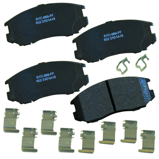 Disc Brake Pad Set Fits select: 1993-2000 MITSUBISHI MIRAGE, 1992 DODGE COLT