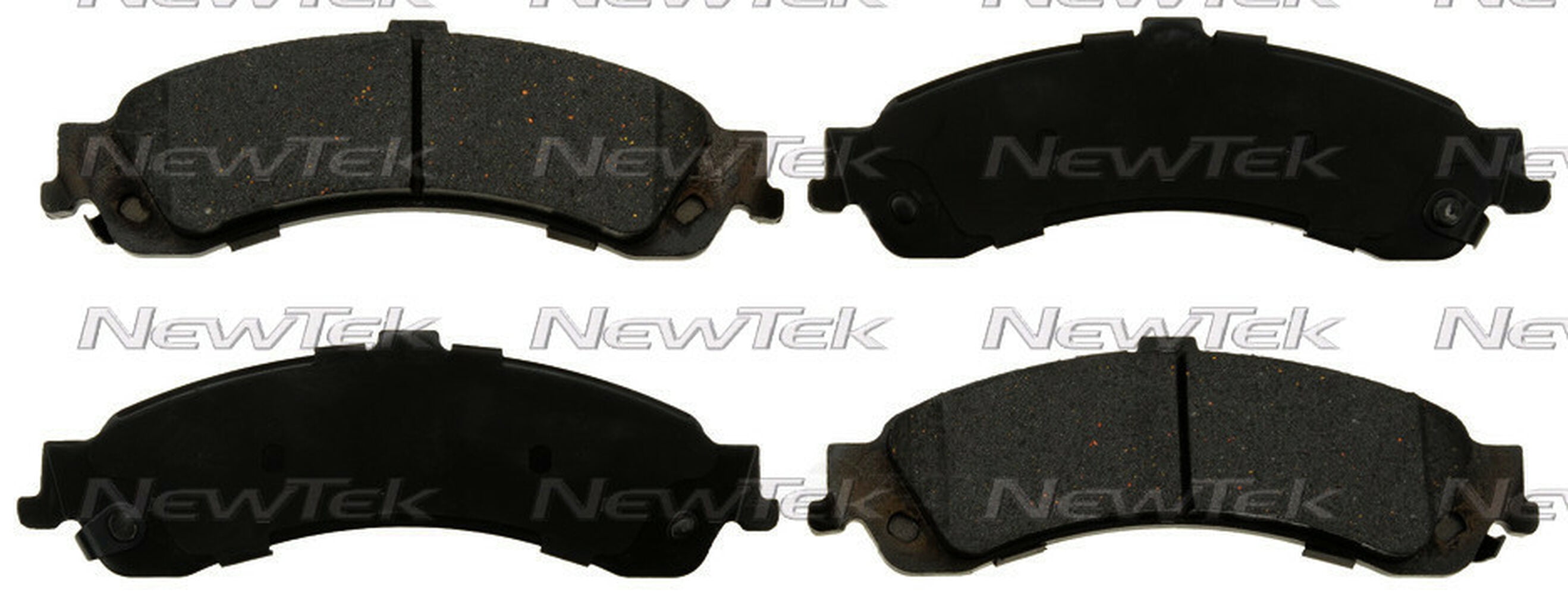 NewTek Automotive Multilayer Shimmed Galaxy Ceramic Brake Pads With Hardware Kits for CHEVROLET, GMC, CADILLAC