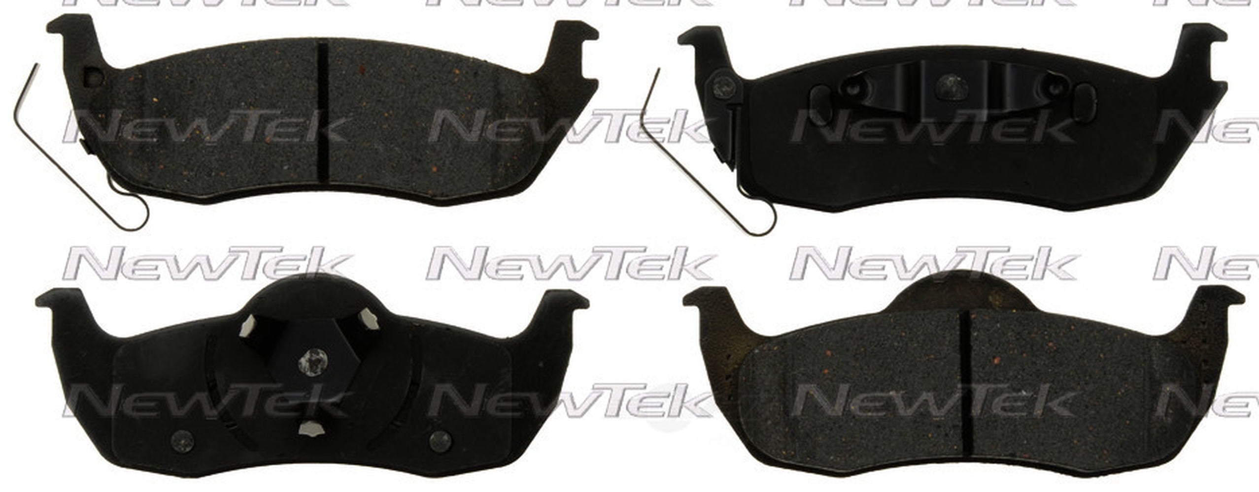 NewTek Automotive Shimmed Velocity Plus Semi-Metallic Disc Brake Pad Set for 2005-2010 JEEP GRAND CHEROKEE, 2006-2010 JEEP COMMANDER