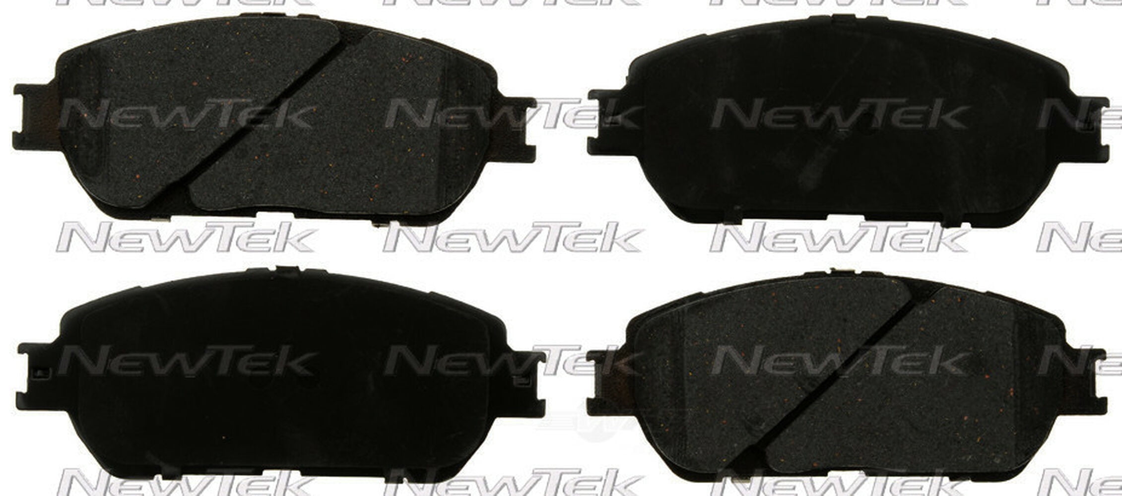 NewTek Automotive Multilayer Shimmed Galaxy Ceramic Brake Pads Set With Hardware Kits for 2005-2015 TOYOTA TACOMA, 2004-2010 TOYOTA SIENNA