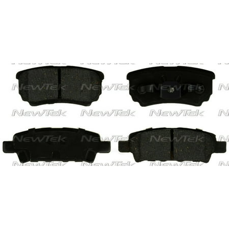 NewTek Automotive Multilayer Shimmed Galaxy Ceramic Brake Pads Set With Hardware Kits for JEEP, CHRYSLER, DODGE, MITSUBISHI