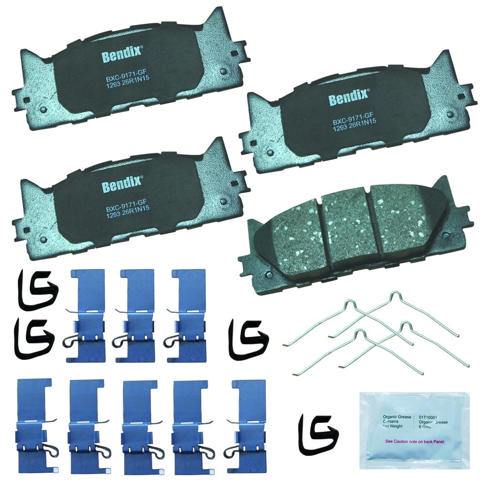 Disc Brake Pad Set Fits select: 2007-2017 TOYOTA CAMRY, 2007-2018 LEXUS ES