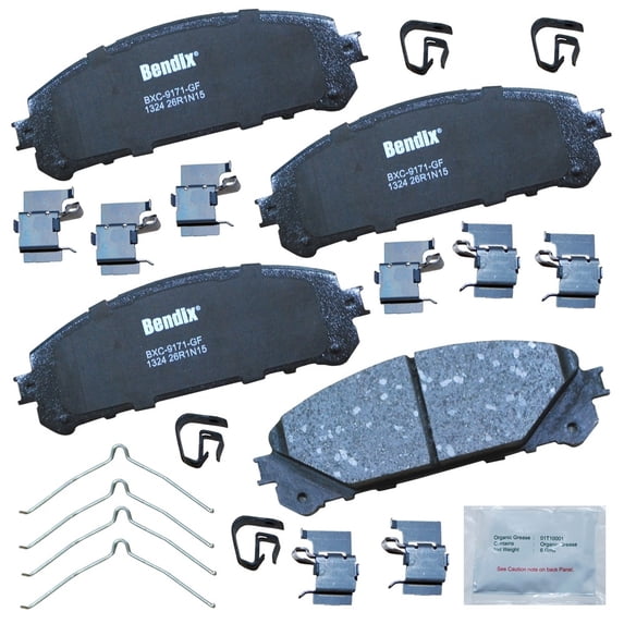 Disc Brake Pad Set Fits select: 2008-2019 TOYOTA HIGHLANDER, 2011-2020 TOYOTA SIENNA