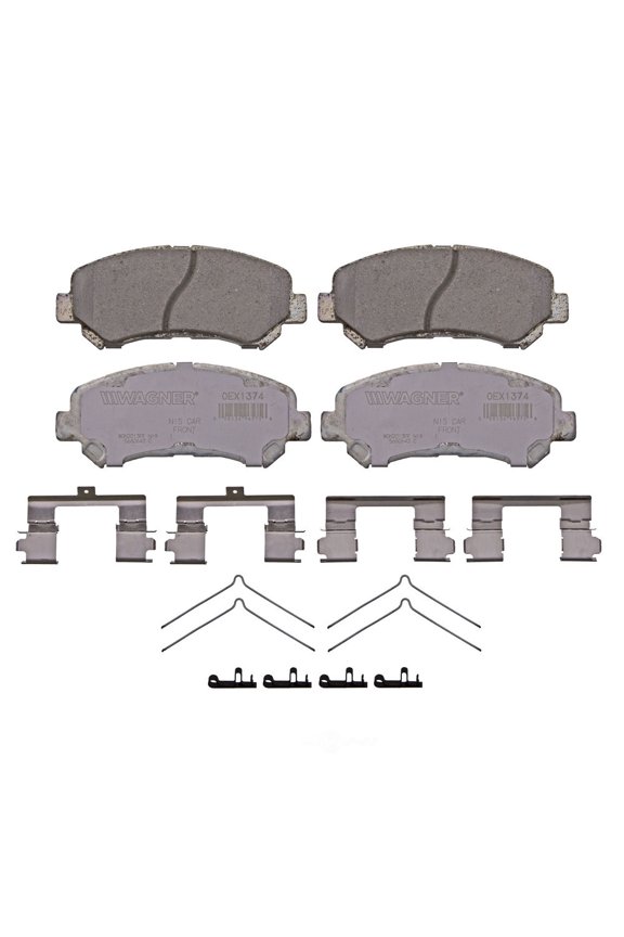 Disc Brake Pad Set Fits select: 2009-2014,2016-2018 NISSAN MAXIMA