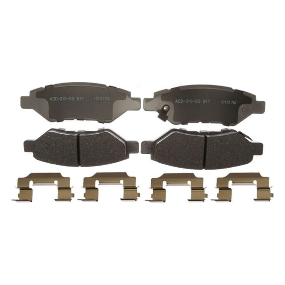 Disc Brake Pad Set Fits select: 2010-2015 CHEVROLET CAMARO, 2010-2016 CADILLAC SRX