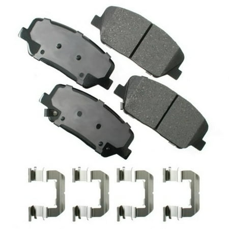 Disc Brake Pad Set Fits select: 2011-2015 KIA OPTIMA, 2010-2014 HYUNDAI GENESIS COUPE 2.0T