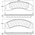 thumbnail image 1 of Disc Brake Pad Set Fits select: 2012-2019,2021-2023 FORD ECONOLINE, 1 of 2