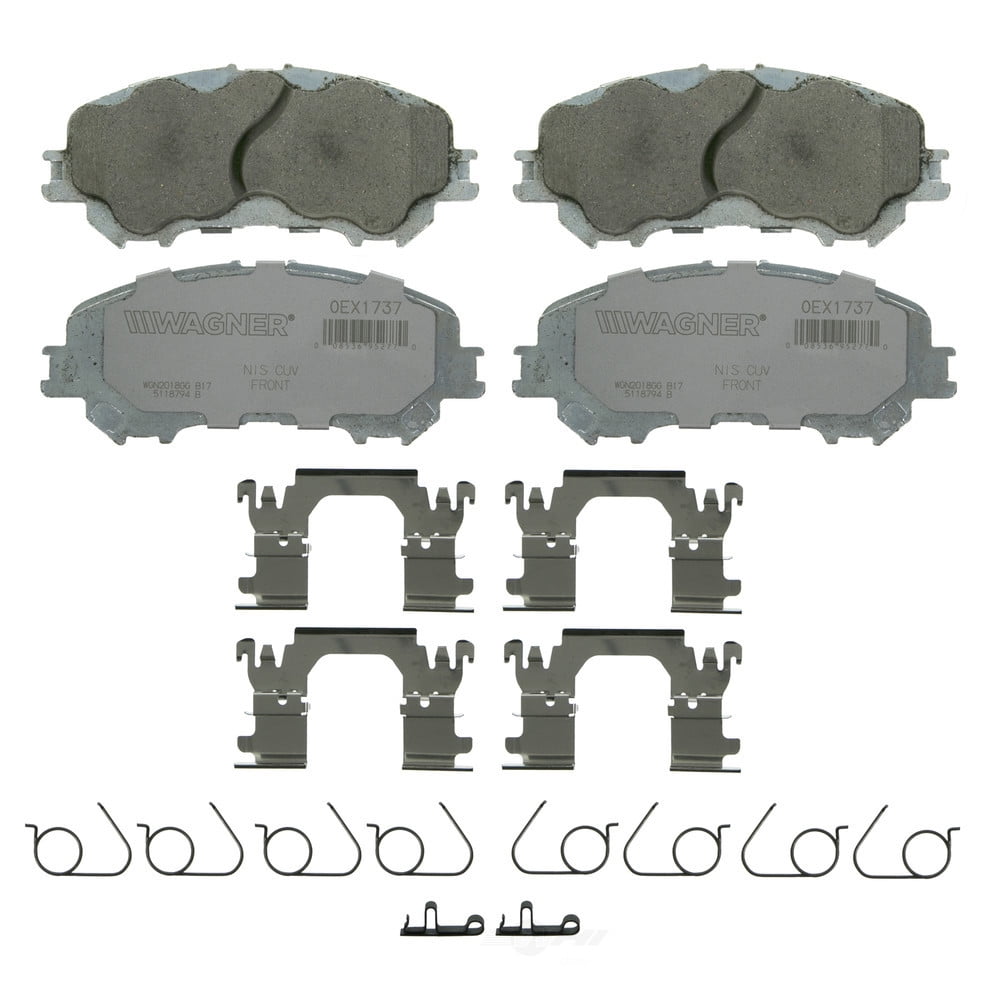 Disc Brake Pad Set Fits select: 2014-2017 NISSAN ROGUE, 2018 NISSAN ROGUE S/SL/SV