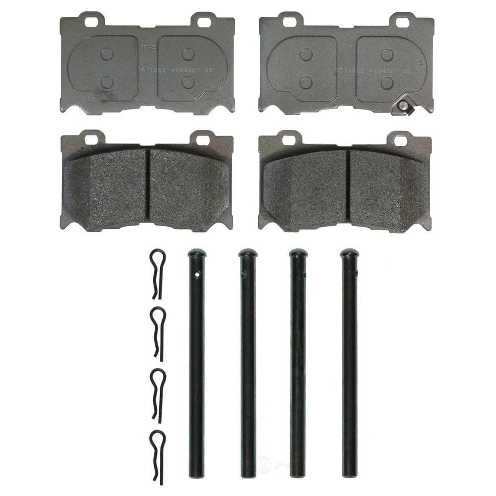Disc Brake Pad Set Fits select: 2014 INFINITI QX70, 2016 INFINITI Q50 RED SPORT 400