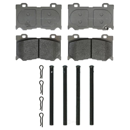 Disc Brake Pad Set Fits select: 2014 INFINITI QX70, 2016 INFINITI Q50 RED SPORT 400