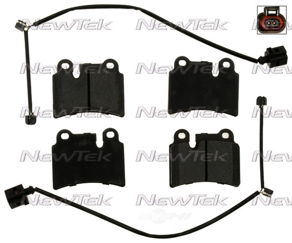 NewTek Automotive Multilayer Shimmed Galaxy Plus Premium Ceramic Pads Set for VOLKSWAGEN