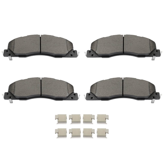 Disc Brake Pads Kit 4PCS ECCPP Front D1399-8507 Compatible For 2009-2010 For Dodge For Ram 2500,Ram 3500|2012 For Ram For 1500|2011-2018 For Ram For 2500|2011-2018 For Ram For 3500