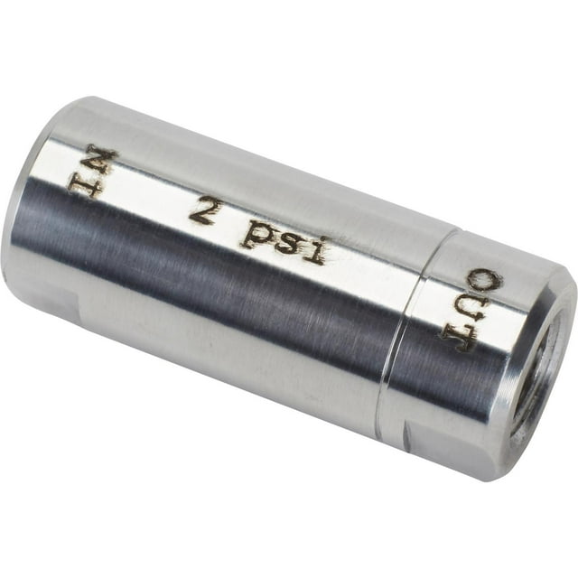 Disc Brake Residual Valve, 2 PSI, Polished