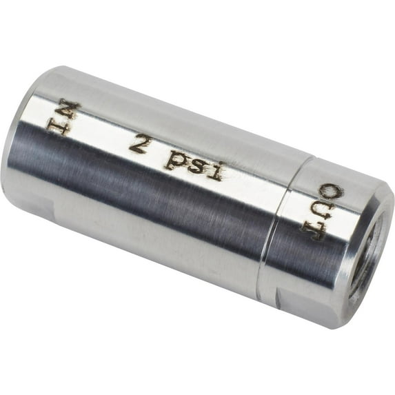 Disc Brake Residual Valve, 2 PSI, Polished