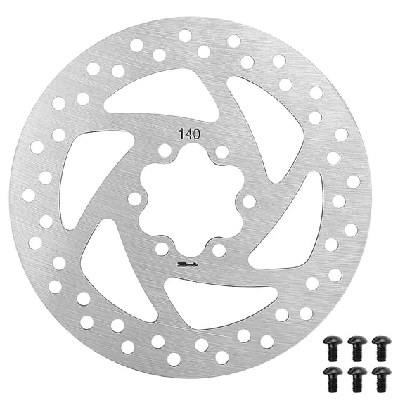 Disc Brake Rotor,140mm/160mm Pad With 6 Stainless Steel Disc Brake Rotor Mewmewcat Siuke Qahm 140mm